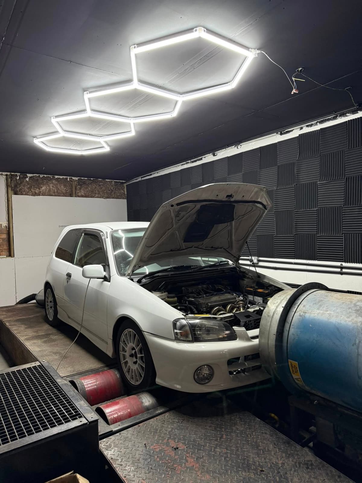 Mechanic working on a car